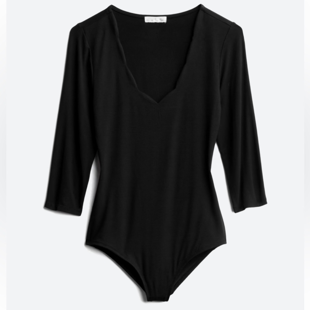 Scallop Neckline Bodysuit